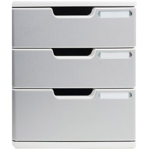 Exacompta 325041D Schubladenbox MODULO A4 3 geschlossene Schubladen