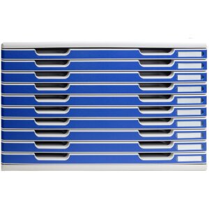 Exacompta MODULO A3 cutie cu sertare 10 sertare Albastru