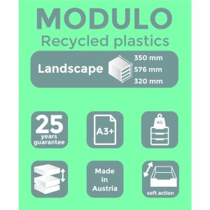 Exacompta MODULO A3 cutie cu sertare 10 sertare Albastru