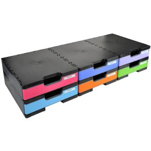 Exacompta MODULODOC Standard Basiselement-Set EcoBlack Dunkelgrau DIN A4+