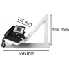 Exacompta Braț telescopic pentru telefon Lichtgrau 556x175x415 mm
