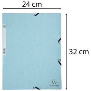 Mapă de colecție Exacompta 55528E, pastel albastru, DIN A4, 400g/m²