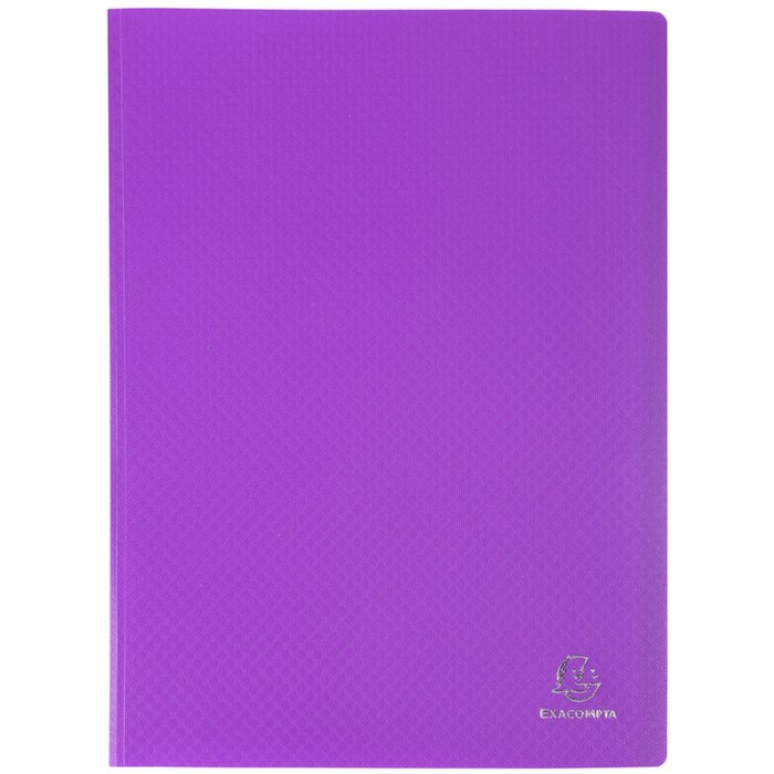 Mapă de vizibilitate Exacompta, 100 huse, cristal opac, A4, violet