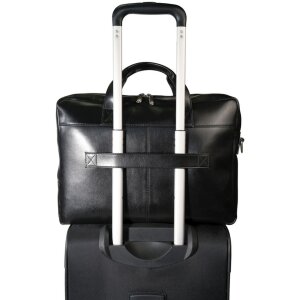 Exacompta Geantă Laptop 2 Compartimente Piele Neagră Exactive Schwarz