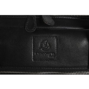 Exacompta Geantă Laptop 2 Compartimente Piele Neagră Exactive Schwarz