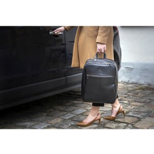 Exacompta 17637E Laptop rucsac piele negru impermeabil 17 inch Exactive