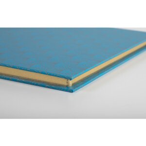 Agendă de vizitatori Exacompta Arty 21x19 cm - 140 pagini albe, închidere aurie, albastru sau gri