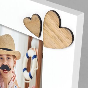 ZEP Fotorahmen Babbo I 10x15 cm Weiß zum Hinstellen