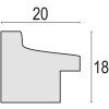 ZEP Bilderrahmen Torino 20x30 cm weiß