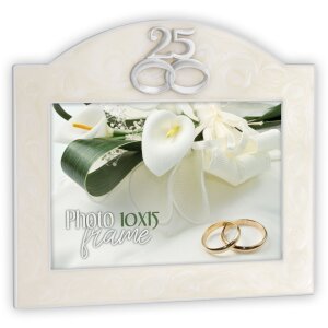 Diletta cadru 10x15 cm argint aniversare nunta