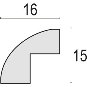 Rama foto Corby 13x18 cm albă cu suport integrat, din poliesterol cu aspect lemn