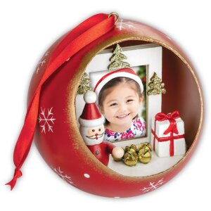 ZEP Crăciun bauble Jarvis pentru fotografie 3.5x4.5 cm...