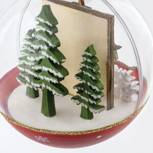 Funduleț de Crăciun Loek pentru o fotografie 3.5x4.5 cm