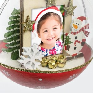 Funduleț de Crăciun Loek pentru o fotografie 3.5x4.5 cm