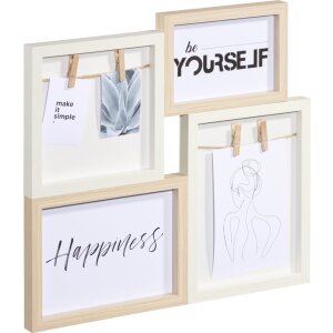 Hama Galerie foto Kiruna Cadru MDF 4 fotografii 34,5x37,2 cm Scandinav