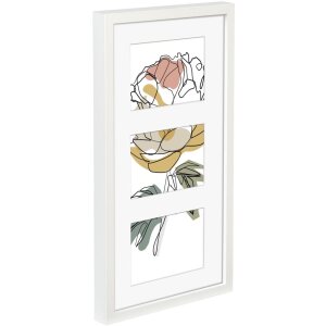 Hama Galerie foto Copenhaga 3 fotografii 10x15 cm alb MDF aspect lemn 25x47 cm