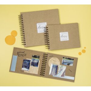 Hama Spiralalbum Craft 28x24 cm 40 Kraftpapier-Seiten