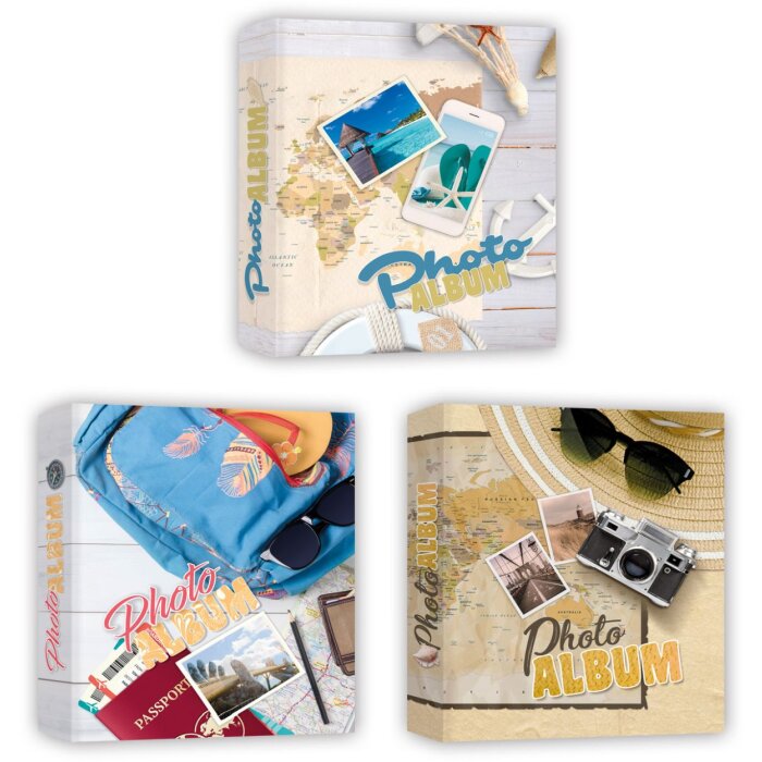 ZEP Wanderlust album slip-in pentru 200/300 fotografii, diverse formate, culori asortate