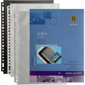 Haine fototăschi Henzo – 4 imagini 13x18 cm, alb, 10 coli