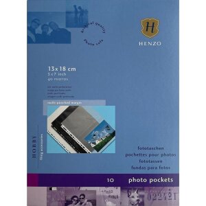 Haine fototăschi Henzo – 4 imagini 13x18 cm, alb, 10 coli