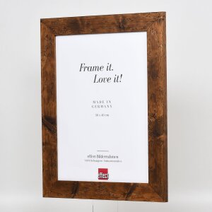 Effect Holzrahmen 2400 Rustikal Braun 48mm Massivholz Vintage-Look bis 50x75 cm