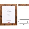 Effect Holzrahmen 2400 Rustikal Braun 48mm Massivholz Vintage-Look bis 50x75 cm