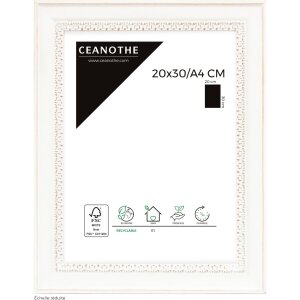 CEANOTHE Holzrahmen Alma 20x30 cm weiß