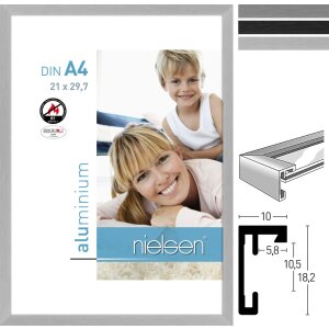 Nielsen B1 cadru de protecție împotriva incendiilor C2 profil bloc de aluminiu DIN A4 până la 70x100 cm