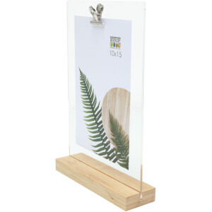 Cadru foto acrilic Deknudt S58RY1 natural 10x15 cm cu clip