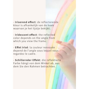 Deknudt Acryl-Fotorahmen S58SJ1 Regenbogeneffekt 13x18 Zentimeter