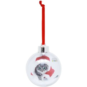 Deknudt fotografie Crăciun bauble S66FJ1 transparent 7.6 x7.6 cm