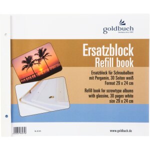 Goldbuch Ersatzblock für Schraubenalben 29x24 cm und 38x30 cm 30 Seiten