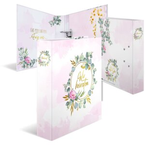 HERMA Hochzeitsordner A4 "Wir heiraten" Rosa