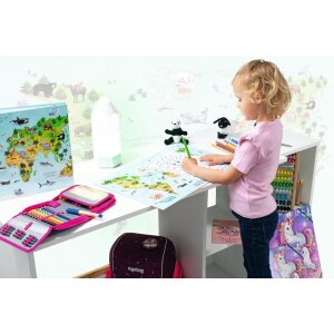 Substrat de scris HERMA 550 x 350 mm, harta lumii