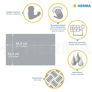 Substanță de scris HERMA 550 x 350 mm, Dinos