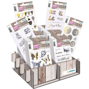 Stickeruri creative HERMA cu fluturi, folie aurie și argintie