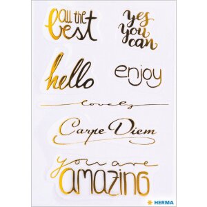 HERMA Creative Sticker Amazing Goldfolie 1 Blatt