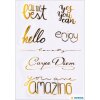Sticker creative HERMA cu folie aurie, 1 foaie
