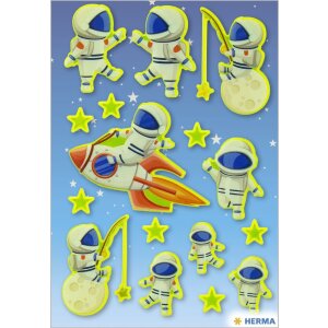 HERMA Neonsticker Luca auf dem Mond