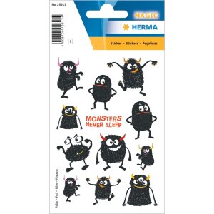 HERMA Monsters never sleep Foliensticker 12 Sticker