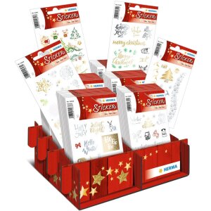 Stickeri creative HERMA pentru magie de Crăciun – aur, argint, negru