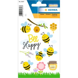 HERMA Cute Bees Sticker gelb 12 Stück