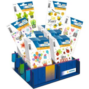 Stickeri HERMA cu albine cute – 12 buc. galben-negre