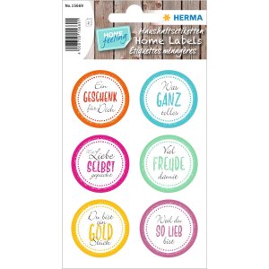 HERMA Sticker HOME Viel Freude damit beglimmert 12...