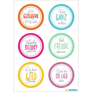 HERMA Sticker HOME Viel Freude damit beglimmert 12...