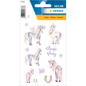 HERMA Sticker Magic Pony bunt 2 Blatt