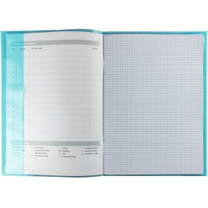 Protectoare de dosar HERMA Transparent PLUS A4 turcoaz