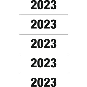 HERMA Jahreszahlen 2023 für Ordner 60 x 26 mm...