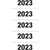 HERMA Anii 2023 pentru dosare, 60x26 mm, alb, adeziv permanent