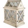 Clayre & Eef 5H0466 Decorare Mini seră 54x35x66 cm alb